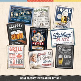 Nostalgic-Art Retro Tin Sign, 20 x 30 cm, Sewing Room Philosophy - Gift Idea for Your Home, Metal, Vintage Design with Saying