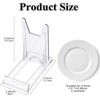 10 Pcs Acrylic Bracket Stands, Plastic Display Holders Picture Plate