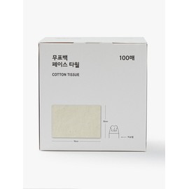 [JAJU Jaju] 100 sheets of unbleached face towels / [JAJU자주] 무표백 페이스타월 100매