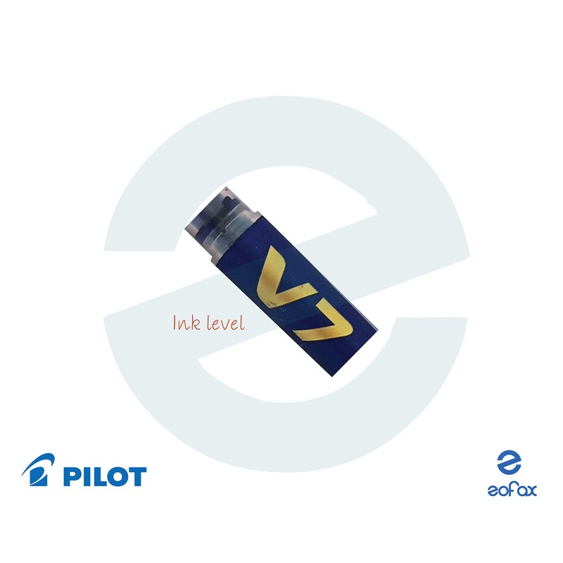 PILOT 842 B V7 Hi-Tecpoint BLACK BLUE Rollerball Pen 0.7mm