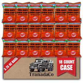 Old Vienna of St. Louis Red Hot Corn Chips - 3.75oz Bag (Case of 18)