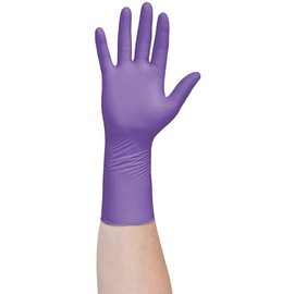 HALYARD Purple Nitrile-Xtra Exam Gloves, Powder-Free, 5.9 mil, 12 Inches, Purple, Large, 50603 (Case of 500)