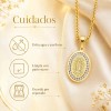 Collar De Oro Plata 925 Mujer Con Virgen De Guadalupe