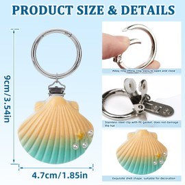 BQSAZHYJ 2Packs Hat Clip for Travel on Bag Beach Style Hat Holder for Bag Backpack Luggage Vacation Traveling Essentials Accessory (Shell Color)