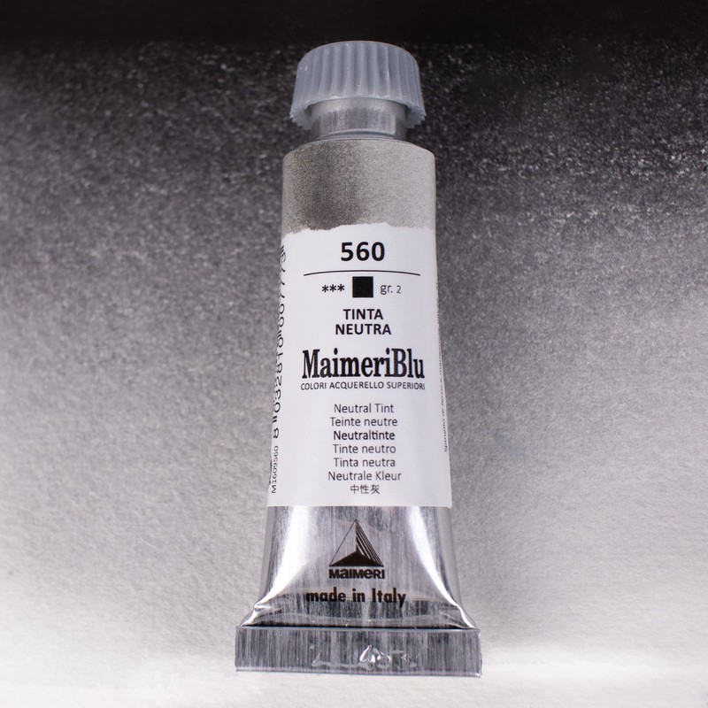 マイメリブルー 透明水彩絵具 単一顔料 ニュートラルチント12ml