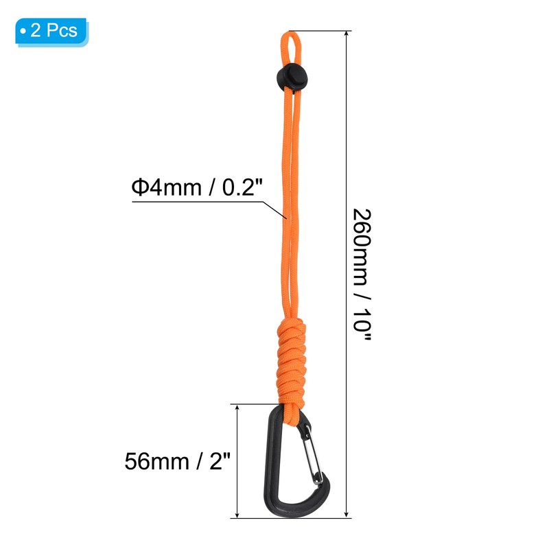 PATIKIL Badge Lanyard with Hook 10 Inch, 2Pcs Braided Wrist