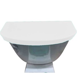 Madeals Toilet Tank Lid Cover Fabric Cover for A Lid Toilet Tank White