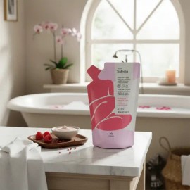 Repuesto De Crema Hidratante Corporal Frambuesa y Pimienta Rosa Natura Tododia 400 Ml Para todo tipo de piel                                          