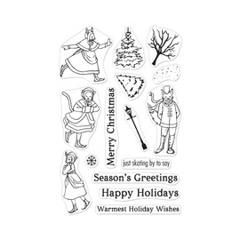 Hero Arts CM578 Clear Stamp Victorian Ice Skates