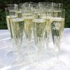 AIOS Use-Reuse-Recycle Plastic Prosecco/Champagne Flutes. Capacity160ml (Pack of 10)