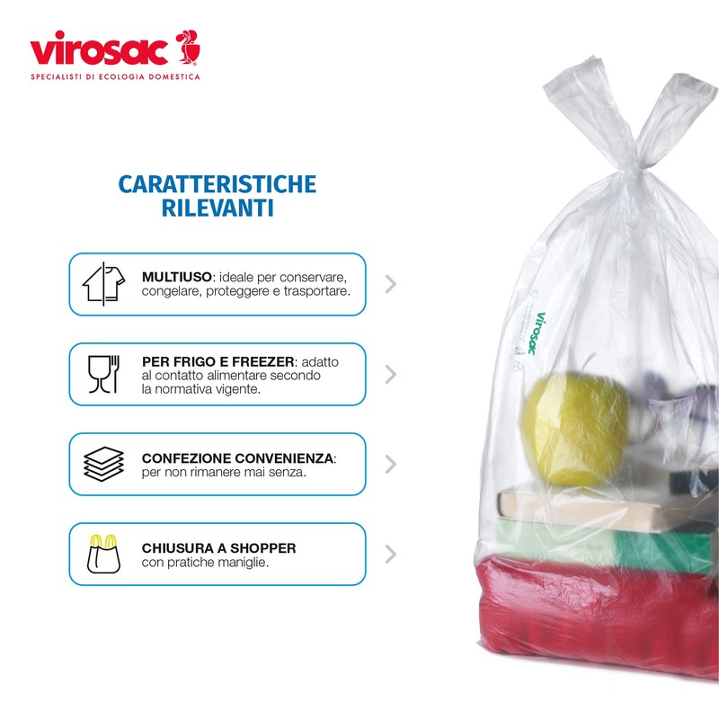 VIROSAC 131439 Multi-Purpose Bags 22 x 12 x 12 cm