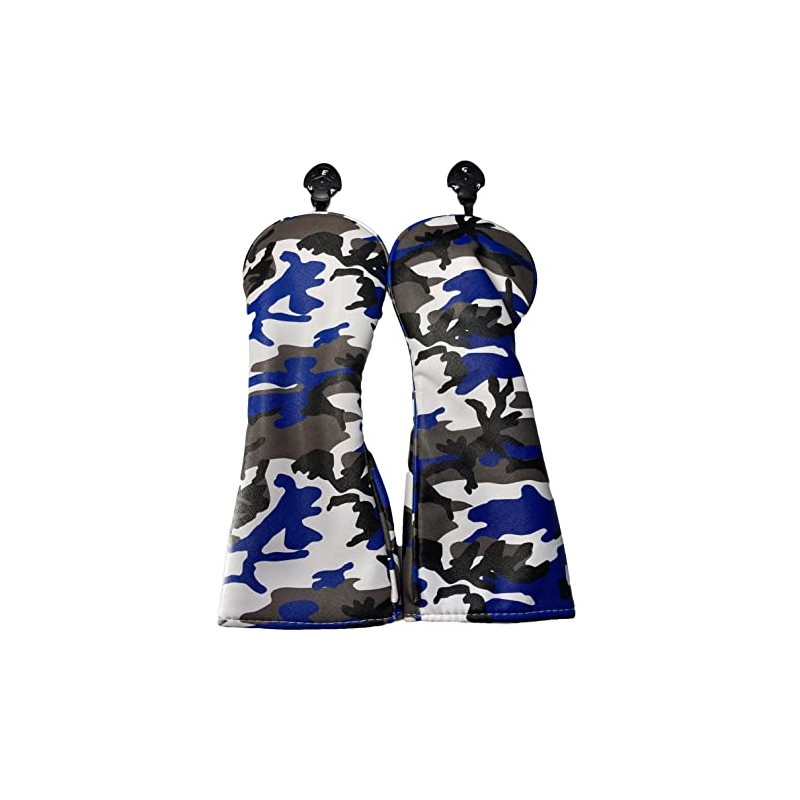 Set of 2 Camo Fairway Wood Headcovers in 4 Colors