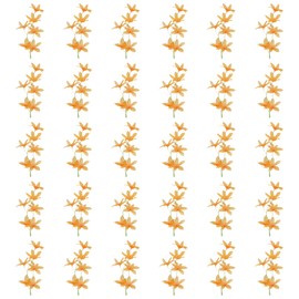 PATIKIL Orchids Fake Flowers, 30 Pcs Artificial Flower Arrangement Hairpin Headdress Wreath for Floating Candles Vase Home Wedding Centerpiece Decorations, Orange