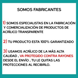 IDEA HOGARE Exhibidor Soporte Para Reloj Acrílico Transparente 10 Pzas (Negro)