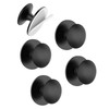 MeBantoo 5 Pack Black Self-Adhesive Cabinet Knobs, Self-Stick Hardware Kitchen
