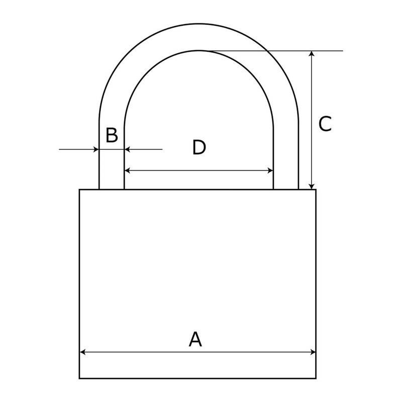 AI IB-008 Padlock Keys, 3 Identical Keys, Brass, Body Width: