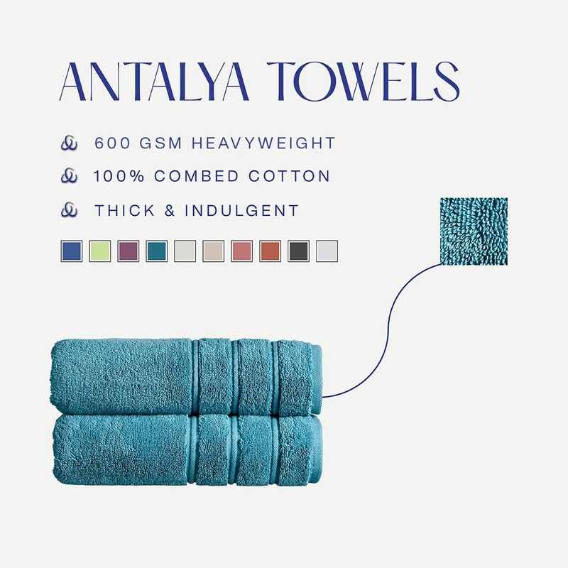 Christy Antalya Hand Towels | Set of 2 | 100%