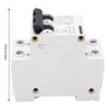 2P Miniature Circuit Breaker DIN Rail Mount Disconnect Switch for