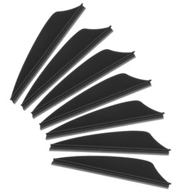 PATIKIL Arrows Vanes, 100 Pack 1.65 Inch Arrow Fletching Archery Arrow Feather Shield Fletch for DIY Target Shooting, Black