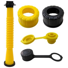 Gas Can Replacement Spout Kit Flexible Pour Nozzle with Gasket Stopper Caps Collar Caps Stripe Cap Spout Kit for Water Jugs and Old Can