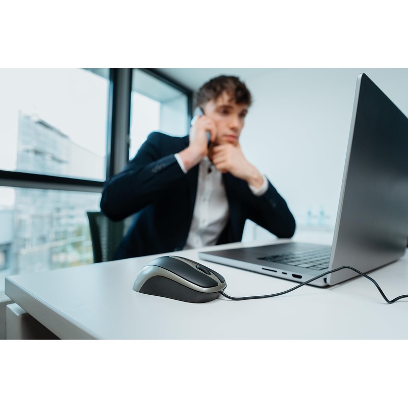 Verbatim optische Desktop-Maus, USB-2.0 und USB-3.0, optische USB-Maus mit 1000
