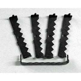 Heavy Duty Large 1-3/4" No Nail Sawtooth Picture Hangers - Black Oxide 100-Pack
