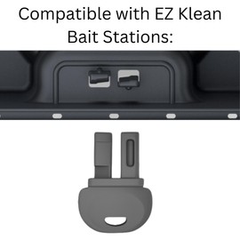 Key for EZ Klean Rat Bait Stations and Exterminators Choice Bait Boxes - Mouse Bait Station Key Compatible with FBS Fly Bait Stations and EZ Klean Bait Stations - with Robby’s Cloud Keychain (1 Pack)