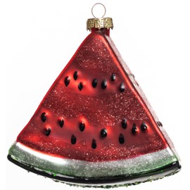 2pcs Glass Watermelon Christmas Ornaments for Christmas Tree