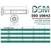 Countersunk Screw with Hexagon Socket (ISK) According to ISO 10642