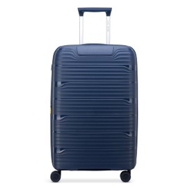 DELSEY Paris Dune Hardside Expandable Luggage with Spinner Wheels, Navy Blue, Checked-Medium 25 Inch