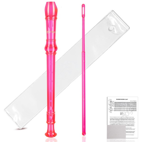 Soprano Recorder 3-Piece German Style C Style 8 Hole Flute