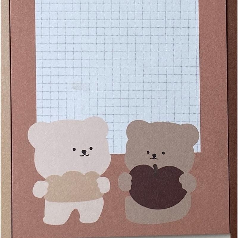 Cute bear check-list - Specification: dark chocolate