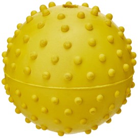 Classic Pet Products Rubber Pimple Ball with Bell, 60 mm, Yellow