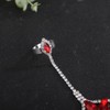 Wiwpar Boho Red Crystal Rhinestone Flower Layered Hand Harness Slave
