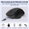 UrbanX Silent Wireless Mouse Bluetooth & 2.4Ghz, Rechargeable, Ergonomic Compatible