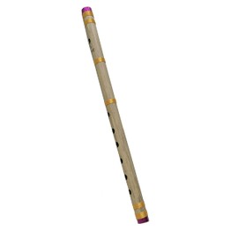 Bamboo Bansuri Flute A Key 7 Holes Fipple Woodwind Clarinet Bamboo Quena Flute Indian Musical Instrument Krishna Flute Son Gift, Birthday Gift Mens Women Kids Size- 16" inch