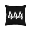 444 Numerology Spiritual Personal Number 444 Angel Number Throw Pillow