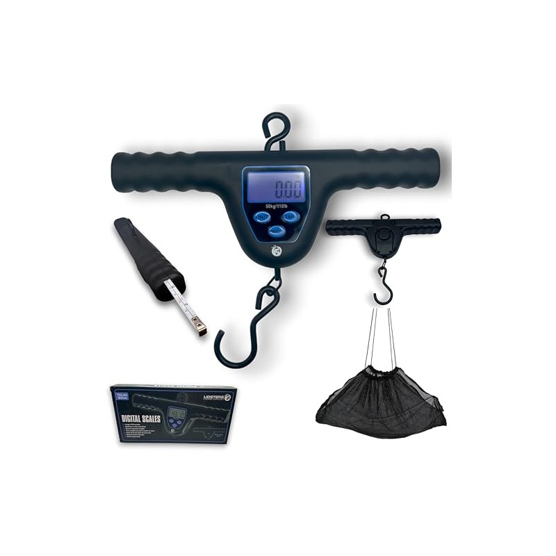LIDSTERS FISHING DIGITAL SCALES T BAR CARP COARSE HOOK lbs/kg