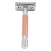 Double Edge Safety Razor Long Handle Zinc Alloy Manual Safety