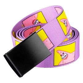Odd Sox, Nickelodeon Cartoon Belt, SpongeBob Squarepants, Patrick, Adult, 1.5" Inch