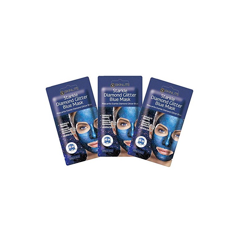 Beauty Sanpo Starkle Diamond Glitter Blue Face Pack Set, 0.4