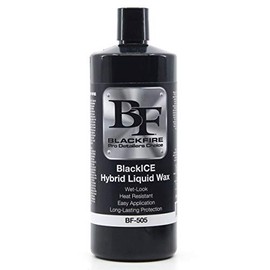 BLACKFIRE BlackICE Hybrid Liquid Wax | High-Gloss Carnauba-Polymer Blend for Dark Paints | Deep Shine and Durable Protection | Easy On, Easy Off Formula | BF-505 | 32oz