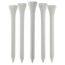 TH Golf 70mm 2 3/4" Premium White Bamboo Golf Tees Sustainable Eco Friendly Pack of 100