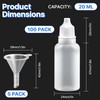 Akamino 100 Pcs 20ml Dropper Bottles,Plastic Translucent Squeeze Bottles with