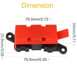 GLOSO MIDI AMI Fuse Holder BDFS AMI Power Distribution Module 4 Modules 1 Input 3 fuses modules (Fuse not inclued)