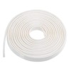 uxcell Edge Trim U Seal Extrusion, Silicone White U Channel