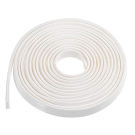 uxcell Edge Trim U Seal Extrusion, Silicone White U Channel Edge Protector Sheet Fits 5/64-5/32inch Edge 5M/16.4Ft Length