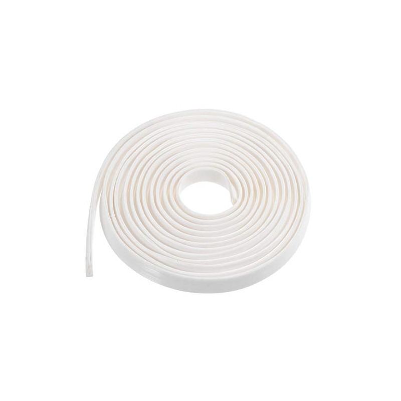 uxcell Edge Trim U Seal Extrusion, Silicone White U Channel