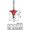 Takagi Earth Man TRBP-11 Carbide Trimmer Roundover Edging Router Bit,