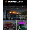 Partsam Cab Light, 5Pc 17LED Dual Color Square Cab Marker